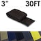 Electriduct Carpet Cable Cover, 30 ft L, 3 in W, 1 Channel, Nylon, Black CC-SC-3-30-BK - alternate 1